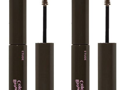 ETUDE  NEW Drawing Eyes Coloring Browcara 6g, 2pcs, No.1 Dark Brown