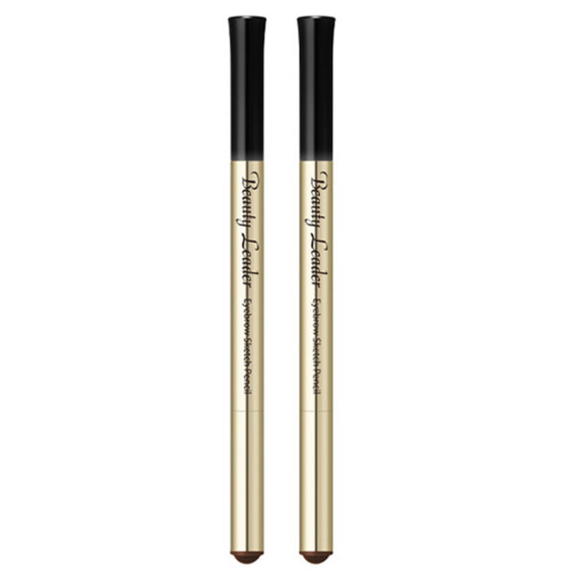 BEAUTY LEADER Eyebrow Sketch Pencil, No. 2 Natural Brown, 2 Count