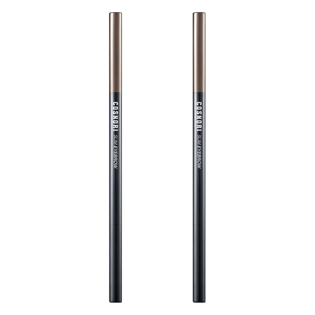 COSNOREE  Slim Eyebrow Pencil 0.13g, 01 Brownie, 2 Pack