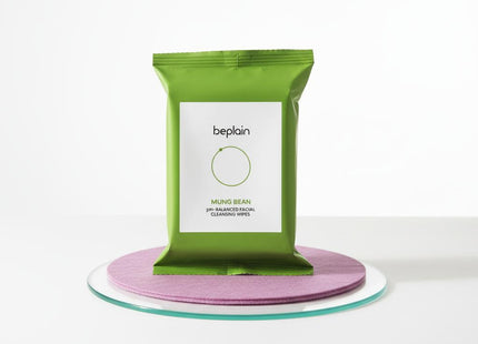 BE PLAIN Mung Bean pH Balanced Cleansing Water Wipes 20ct