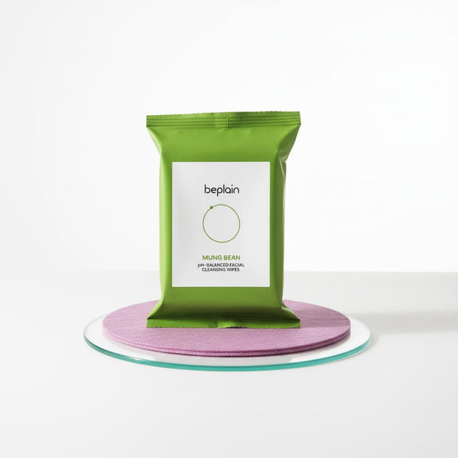 BE PLAIN Mung Bean pH Balanced Cleansing Water Wipes 20ct
