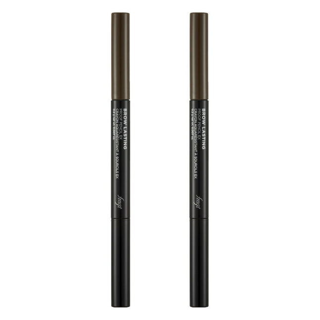 THE FACE SHOP  Brow Lasting Proof Eyebrow Pencil EX 0.2g, 04 Gray Brown, 2 Count