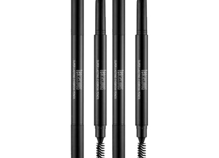 TENSECUNDS KOREANA Super Lasting Eyebrow Pencil, Dark Brown, 2 Count