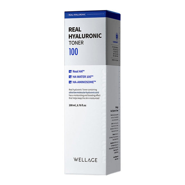 WELLAGE  Real Hyaluronic 100 Toner, 200ml, 1 pack