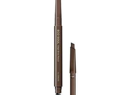 THE SAEM  Eco Soul Edge Brow Pencil + Refill Set, 02 Deep Brown, 1 Count