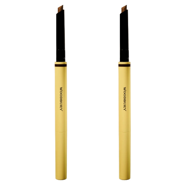 WOODBURY  Pro Auto Brow Pencil 0.33g, Cozy Brown, 2 Count