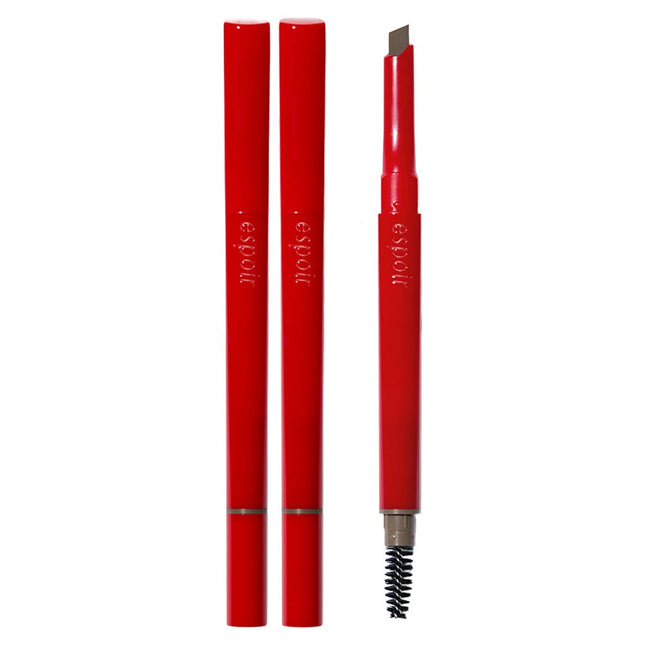 ESPOIR  The Brow Easy Shaping Auto Pencil 0.2g, 03 Neutral Brown, 2 Count