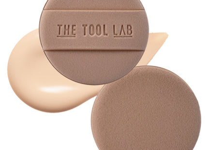 THE TOOLAB  Longlasting Tension Puff Moist Round Mocha 2ea