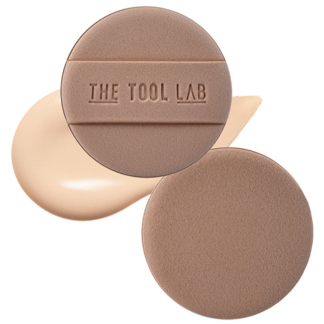 THE TOOLAB  Longlasting Tension Puff Moist Round Mocha 2ea