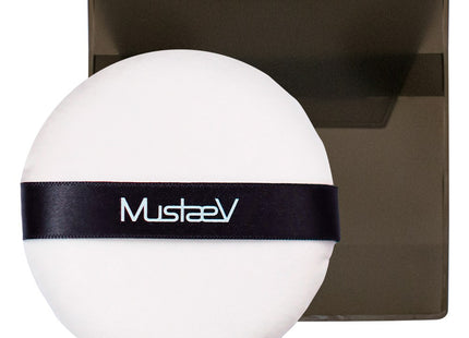 MUSTEV  Premium Large Powder Puff, White, 1 count