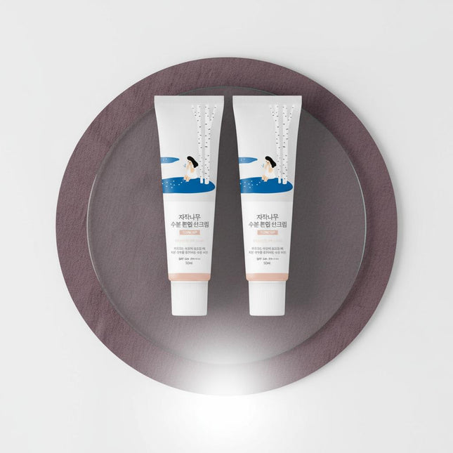 ROUND LAB Birch Juice Moisturizing Tone-Up Sun Cream 50ml 1+1 Special Set
