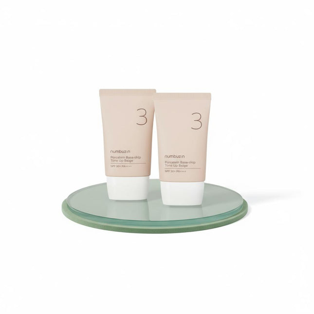 NUMBUZIN No 3 Porcelaincelain Tone-up Base SPF50+ PA++++ 35ml + 35ml