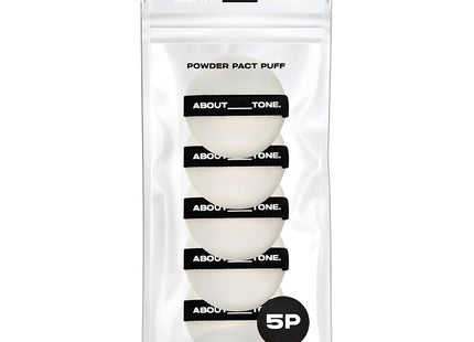 ABOUTTONE  Powder Pact Puff 5p, Black, 1ea