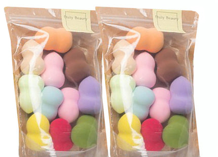 DAILYBEAUTY  Makeup Puff (Drop/Waterdrop/Snowman) (11P+11P) 22 pcs, Snowman+Snowman (11P 2 pcs), 1 pc