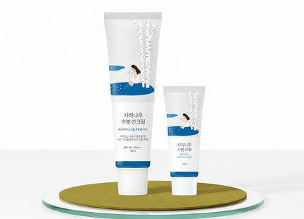 ROUND LAB Birch Juice Moisturizing Sun Cream 50ml + Cleanser 20ml