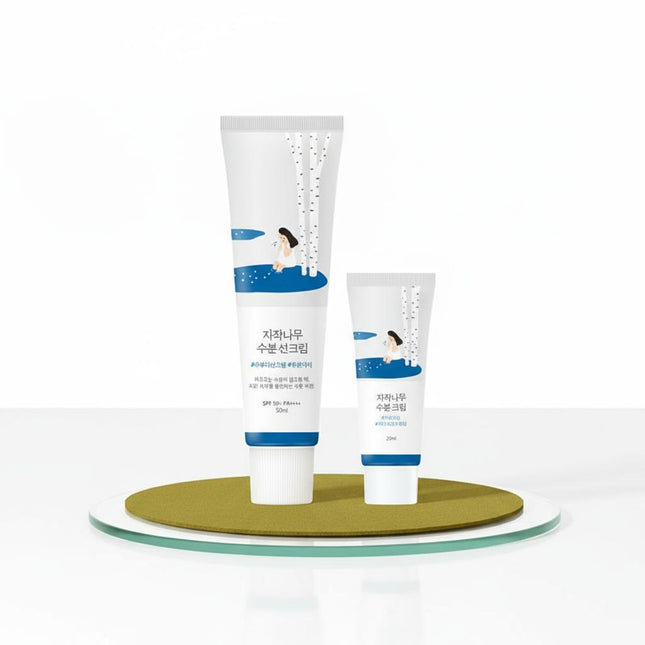 ROUND LAB Birch Juice Moisturizing Sun Cream 50ml + Cleanser 20ml