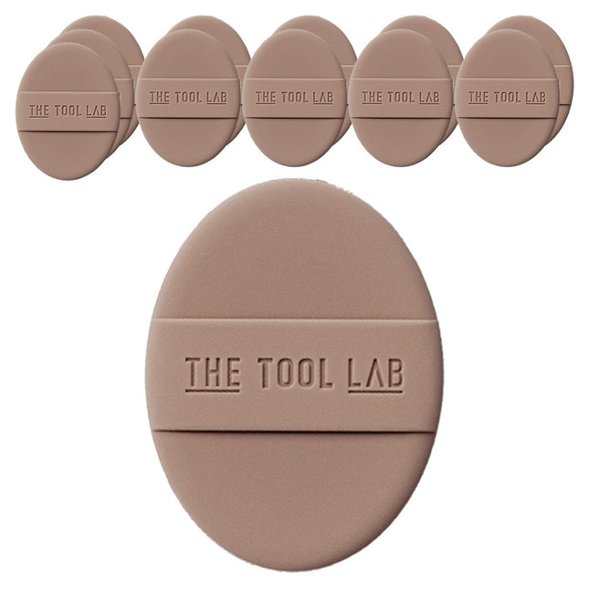 THE TOOLAB  Longlasting Tension Puff Moisturizing Regular, Mocha, 12 Count