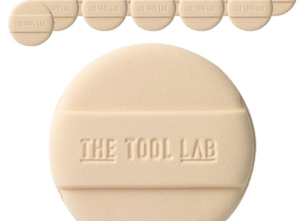 THETOOLAB  Longlasting Cover Puff Round Beige 12EA