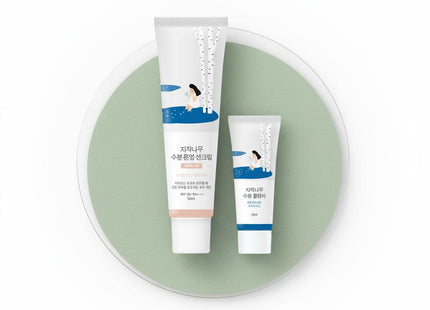 ROUND LAB Birch Juice Moisturizing Tone-Up Sun Cream 50ml + Cleanser 20ml