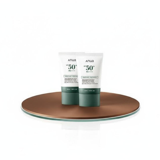 ANUA Heartleaf Silky Moisture Sun Cream 50ml Double Set