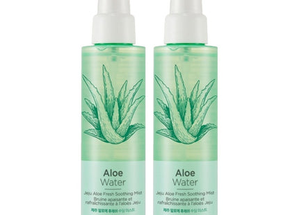 THE FACE SHOP  Jeju Aloe Fresh Soothing Mist 130ml 2 Pack