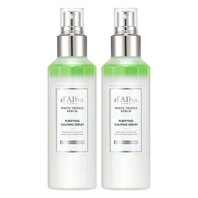 D'ALBA White Truffle Purifying & Calming Serum 150ml 2-Pack