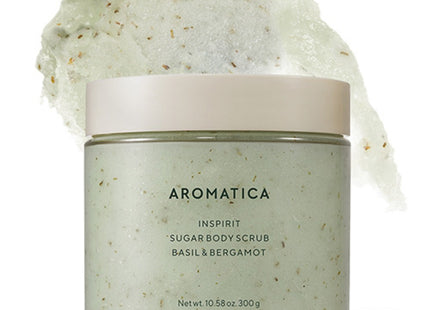 AROMATICA  Inspirite Sugar Body Scrub Basil & Bergamot 300g 1 count
