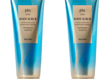 PURU  Intensive Slim Fit Body Scrub Damask Rose Scent, 180g, 2 Count