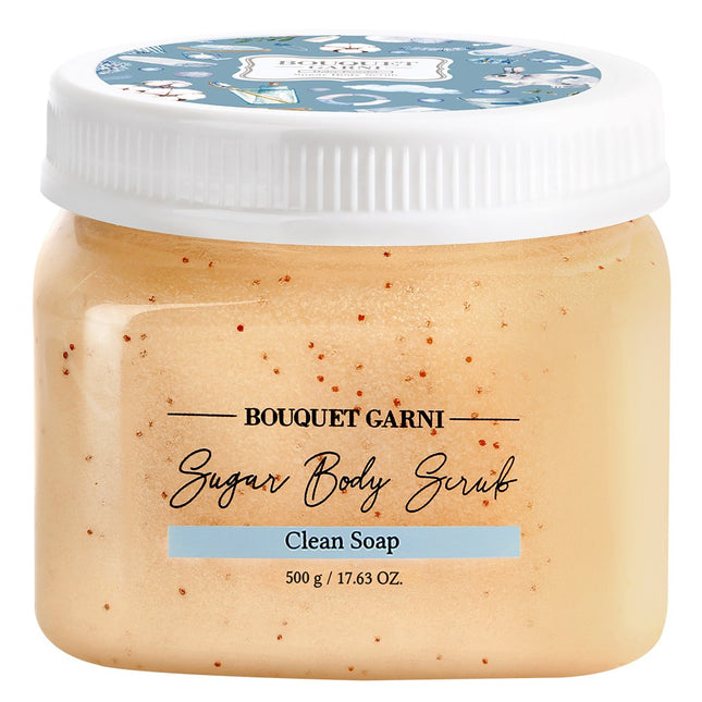 BOUQUET GARNI  Sugar Body Scrub Clean Soap, 500g, 1 Count