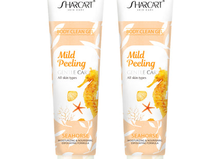 SHAKART Shakart Face & Body Exfoliating Peeling Gel, Seahorse Fragrance, 310ml, 2 Count