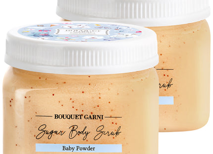 BOUQUET GARNI  Sugar Body Scrub Baby Powder, 500g, 2 Count