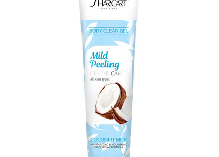 SHAKAT  Face & Body Exfoliating Peeling Gel Coconut Milk Scent, 310ml, 1 Count