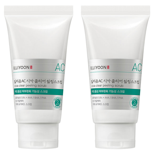 ILLIYOON ILLIYOYOON Cica Acne Clear Peeling Body Scrub Citrus Mint 200g 2 Count
