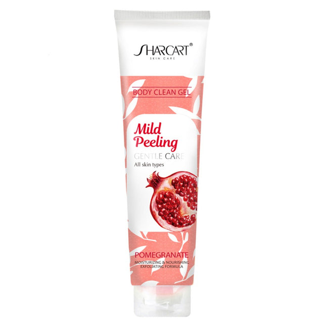 SHAKART Shakart Face & Body Exfoliating Peeling Gel Pomegranate Scent 310ml 1 Pack
