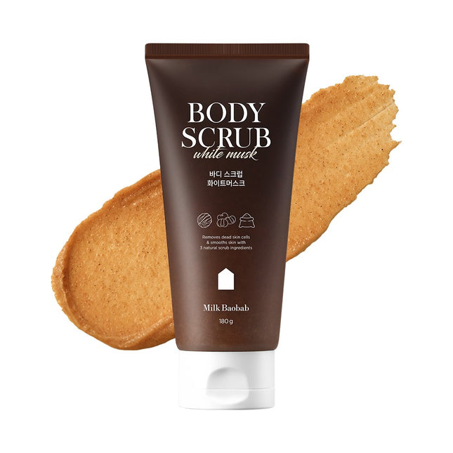 MILK BAOBAB  Body Scrub White Musk 180g 1ea