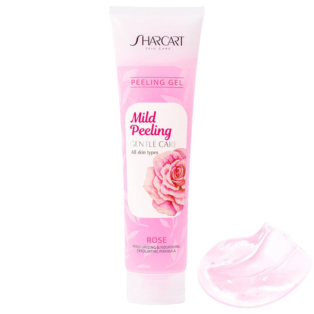 SHAKART  Face Body Exfoliating Peeling Gel Rose Scent, 310ml, 1 Count
