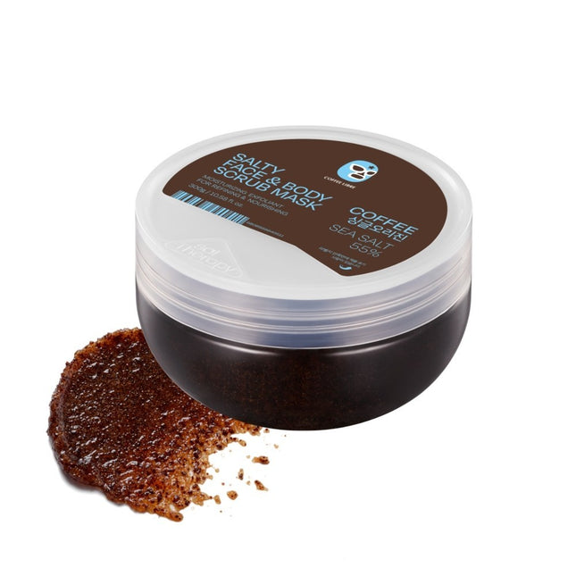 NONE  Coffee Face & Body Scrub Mask Coffee Bean Scent, 300g, 1 Count