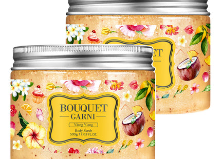 BOUQUET GARNI  Ylang Ylang Sugar Body Scrub, 500g, 2 Count