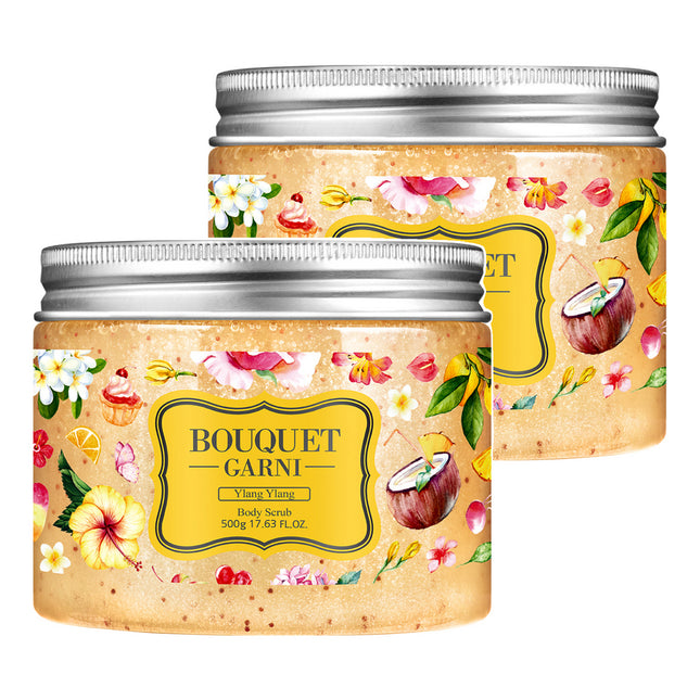 BOUQUET GARNI  Ylang Ylang Sugar Body Scrub, 500g, 2 Count
