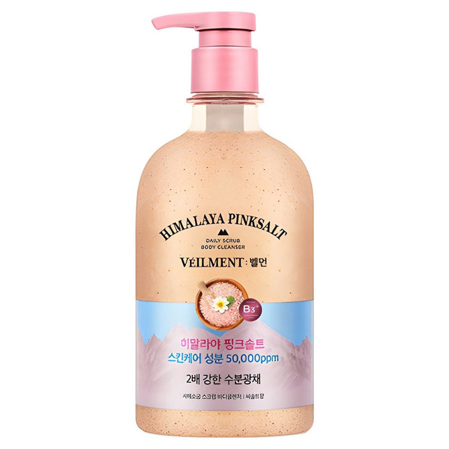 BELLMAN  Spa Moisture Glow pH-Balanced Scrub Body Wash Himalayan Pink Salt, 580ml, 1 Count