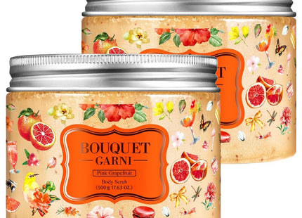BOUQUET GARNI  Sugar Body Scrub Pink Grapefruit, 500g, 2 Count