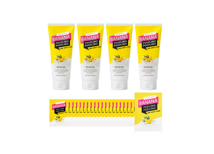 NONE COMPANY None Banana Peeling Gel 200ml x 4 Tubes + 5ml Pouch x 61