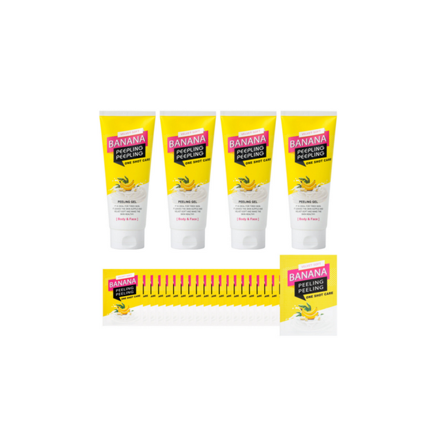 NONE COMPANY None Banana Peeling Gel 200ml x 4 Tubes + 5ml Pouch x 61