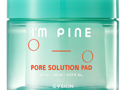G9SKIN  I'm Fine Pore Solution Pad 140ml, 1 Count