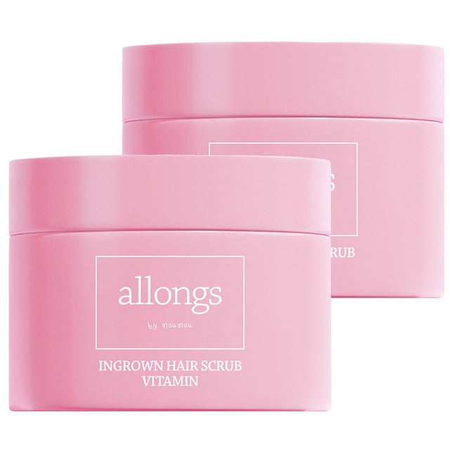 ALLONG  Ingrown Hair Scrub Vitamin, 350g, 2 Count