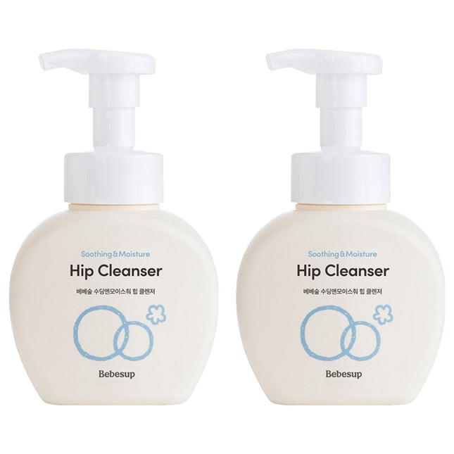 BEBESUP  Soothing & Moisture Hip Cleanser, 300ml, 2 count