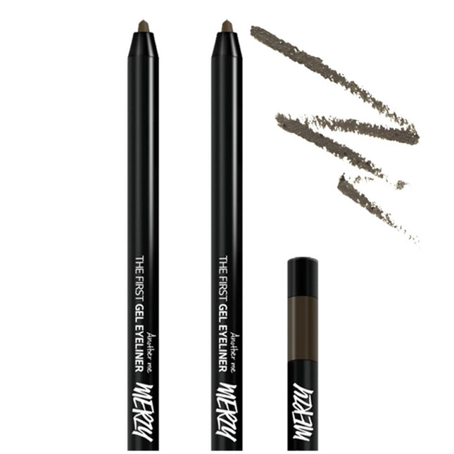 MERZY  The First Gel Eyeliner 0.5g, G11 Charcoal Brown, 2pcs