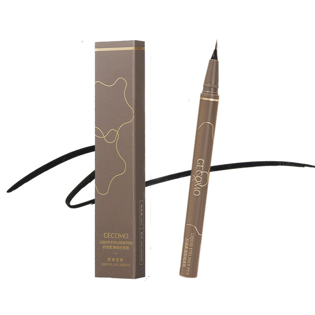 NONE  Ultra-Fine Eyeliner Pencil, Long-Lasting, Smudge-Proof, Waterproof, Sweat-Resistant, Beginner-Friendly, Black, 1 Count