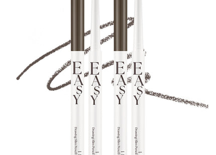 IPKN  Easy Drawing Slim Pencil Eyeliner 0.13g, 04 Ash Brown, 2 Count