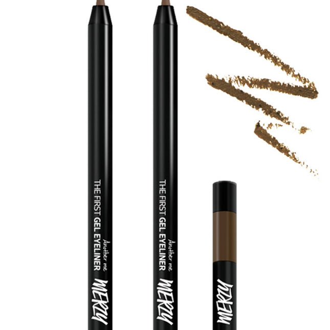 MERZY  THE FIRST GEL EYELINER 0.5g, G13 Amber Brown, 2 Count